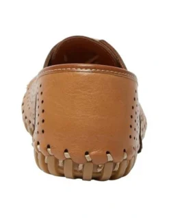 Talan Flat Shoes In Tan Leather -Myer Fashion Store 981178210 5 720x928
