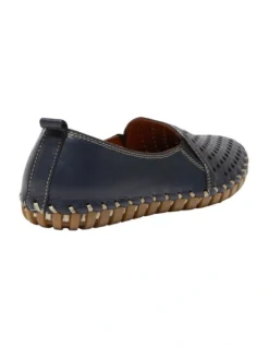 Tang Flat Shoes In Navy Leather -Myer Fashion Store 981180370 4 720x928