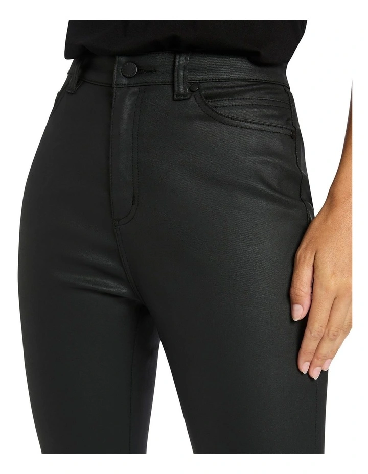 Kennedy Coated High Rise Jean In Black 5 Kennedy Coated High Rise Jean In Black - Image 3