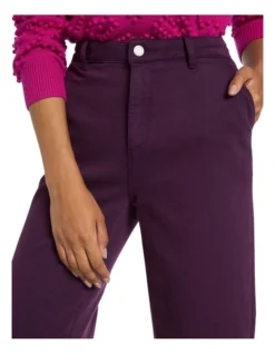 Paige Wide Leg Crop Jean In Purple -Myer Fashion Store 981205750 3 720x928