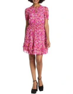 Bloom, Baby, Bloom Dress In Pink Multi
