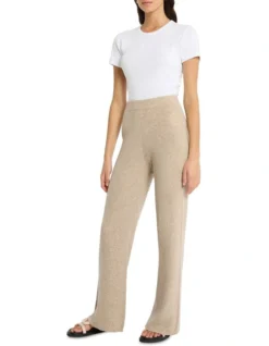 Moda Cashmere Knit Pant In Beige -Myer Fashion Store 981253450 4 720x928