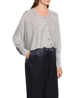 Precious Metal Knit Cardi In Silver -Myer Fashion Store 981253720 4 720x928