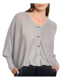 Precious Metal Knit Cardi In Silver -Myer Fashion Store 981253720 5 720x928