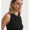 Crepe Rib Knit Tank In Black -Myer Fashion Store 981762130 1 1 720x928