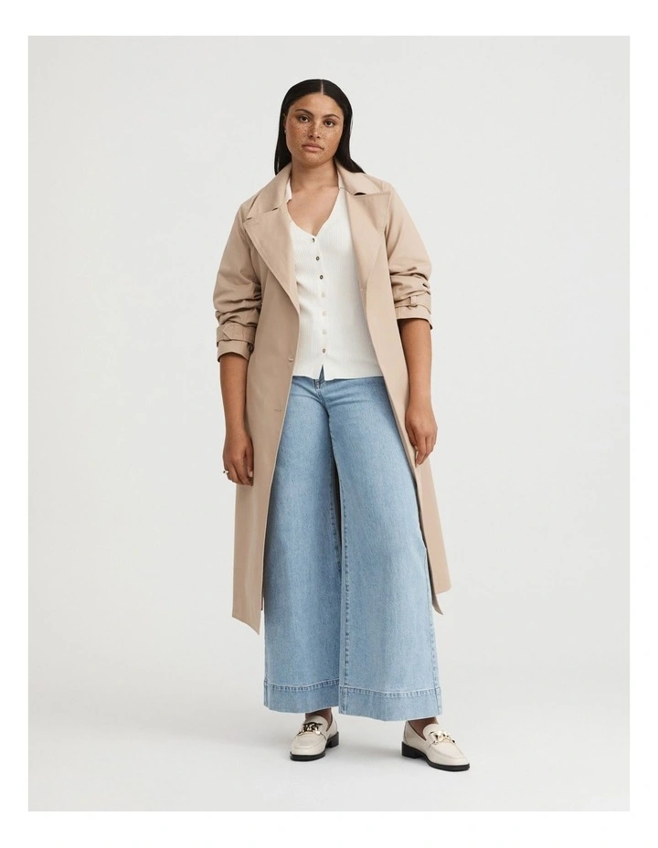 Rib Polo Short Sleeve Knit In Chalk 5 Rib Polo Short Sleeve Knit In Chalk - Image 3