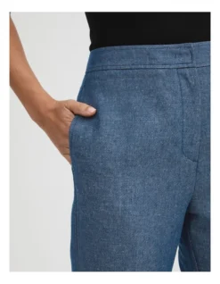 Yarn Dye Kick Flare Pant In French Blue -Myer Fashion Store 981883630 3 720x928