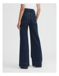 Pocket Detail Wide Leg Jean In Dark Indigo 9 Pocket Detail Wide Leg Jean In Dark Indigo -Myer Fashion Store 981885700 4 720x928
