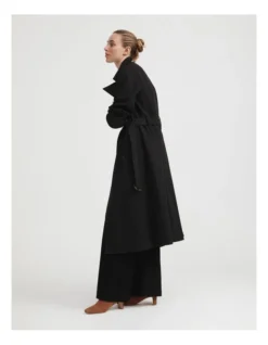 Classic Trench Coat In Black -Myer Fashion Store 981886420 3 720x928