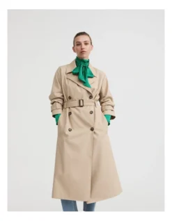 Classic Trench Coat In Pebble 11 Classic Trench Coat In Pebble -Myer Fashion Store 981886510 4 720x928