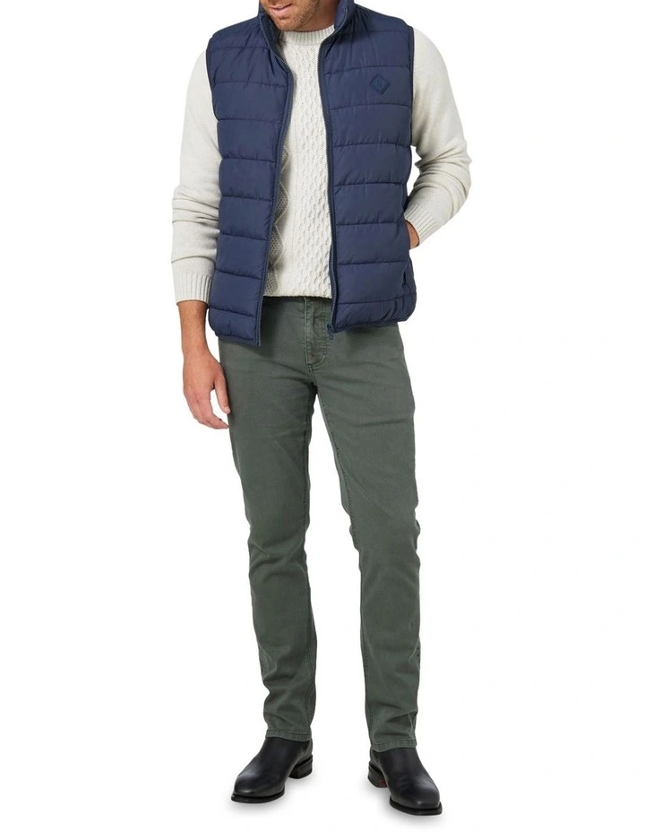 Archie Puffer Vest In Navy 4 Archie Puffer Vest In Navy - Image 2