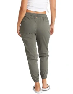 Full Length Woven Pants In Grey