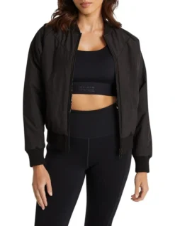 Reversible Bomber Jacket In Black