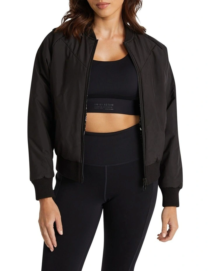 Reversible Bomber Jacket In Black 3 Reversible Bomber Jacket In Black