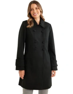 Bobby Jane Peacoat In Black