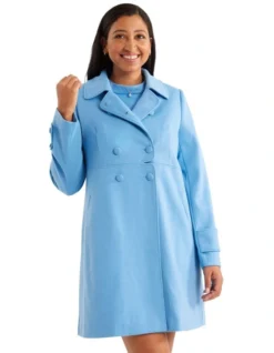 Bobby Jane Peacoat In Blue
