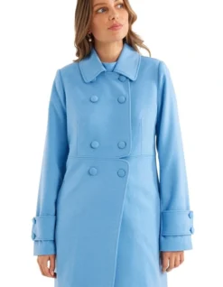 Bobby Jane Peacoat In Blue -Myer Fashion Store 983684890 5 720x928
