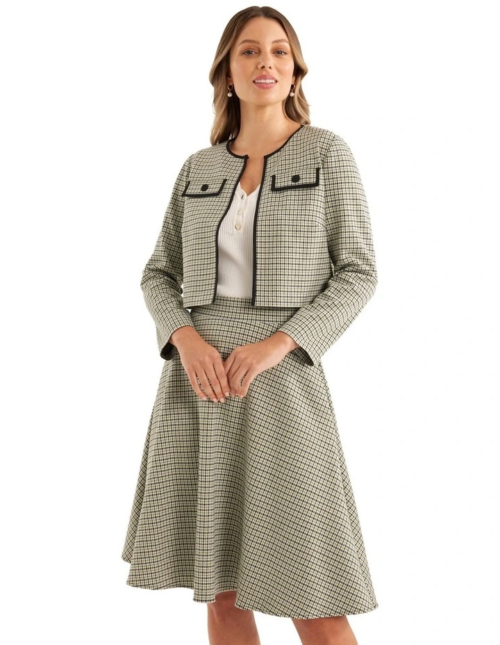 Manhattan Ponte Jacket In Black Multi 3 Manhattan Ponte Jacket In Black Multi