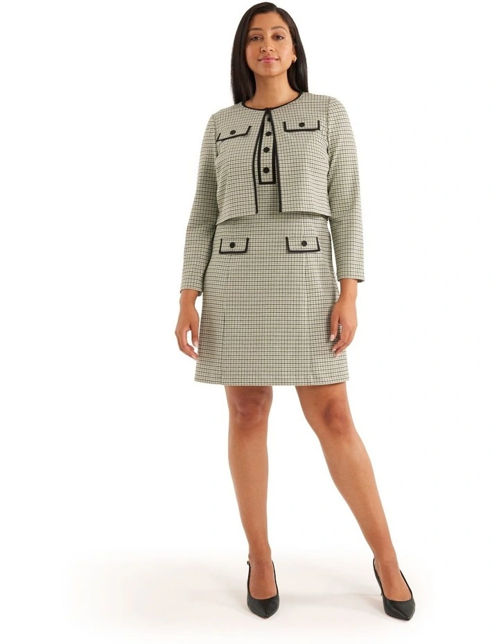 Manhattan Ponte Jacket In Black Multi 6 Manhattan Ponte Jacket In Black Multi - Image 4