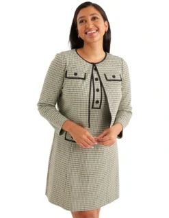 Manhattan Ponte Jacket In Black Multi 13 Manhattan Ponte Jacket In Black Multi -Myer Fashion Store 983684980 6 720x928