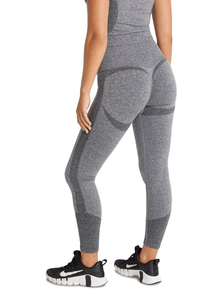 Seamless Scrunch Bum Ankle Grazer Tights In Grey 3 Seamless Scrunch Bum Ankle Grazer Tights In Grey
