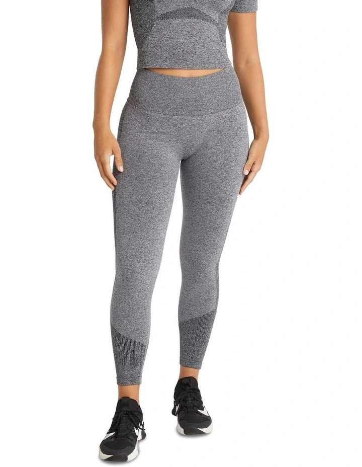 Seamless Scrunch Bum Ankle Grazer Tights In Grey 4 Seamless Scrunch Bum Ankle Grazer Tights In Grey - Image 2
