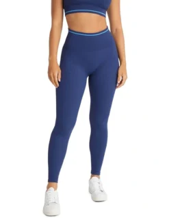 Ivy League Seamless Full Length Tights In Admiral