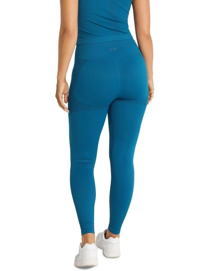 Seamless Full Length Tights In Peacock 3 Seamless Full Length Tights In Peacock