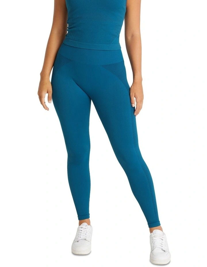 Seamless Full Length Tights In Peacock 6 Seamless Full Length Tights In Peacock - Image 4