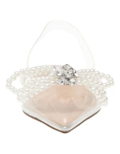 Steve Madden Justi-P Pearl Clear Heels In Silver -Myer Fashion Store 983896390 4 720x928