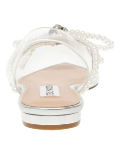 Steve Madden Justi-P Pearl Clear Heels In Silver -Myer Fashion Store 983896390 5 720x928