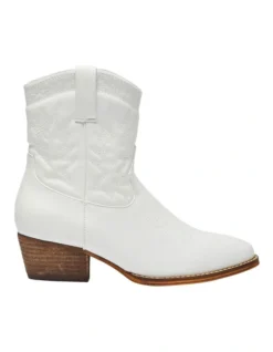 Texas Western Boots In White