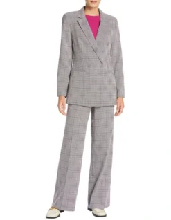 Mercier Longline Blazer In Grey Multi -Myer Fashion Store 984017710 2 720x928