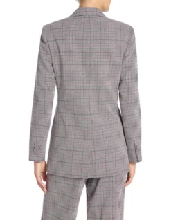 Mercier Longline Blazer In Grey Multi -Myer Fashion Store 984017710 4 720x928