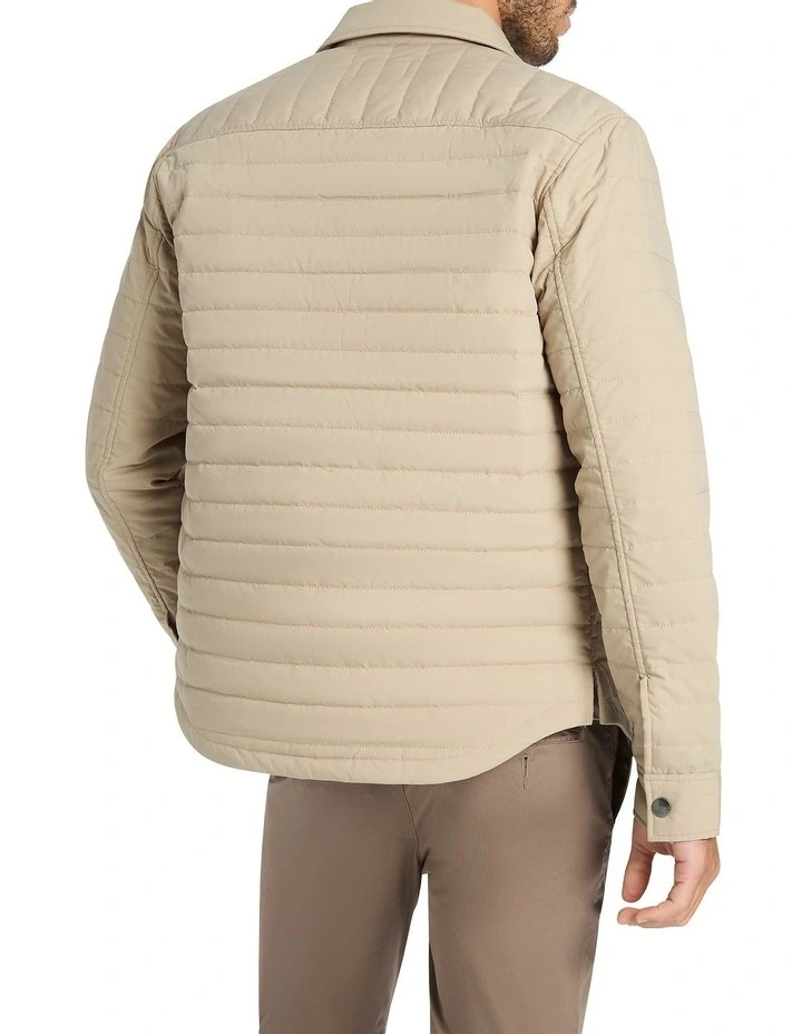 Kenji Padded Shacket In Beige 6 Kenji Padded Shacket In Beige - Image 4