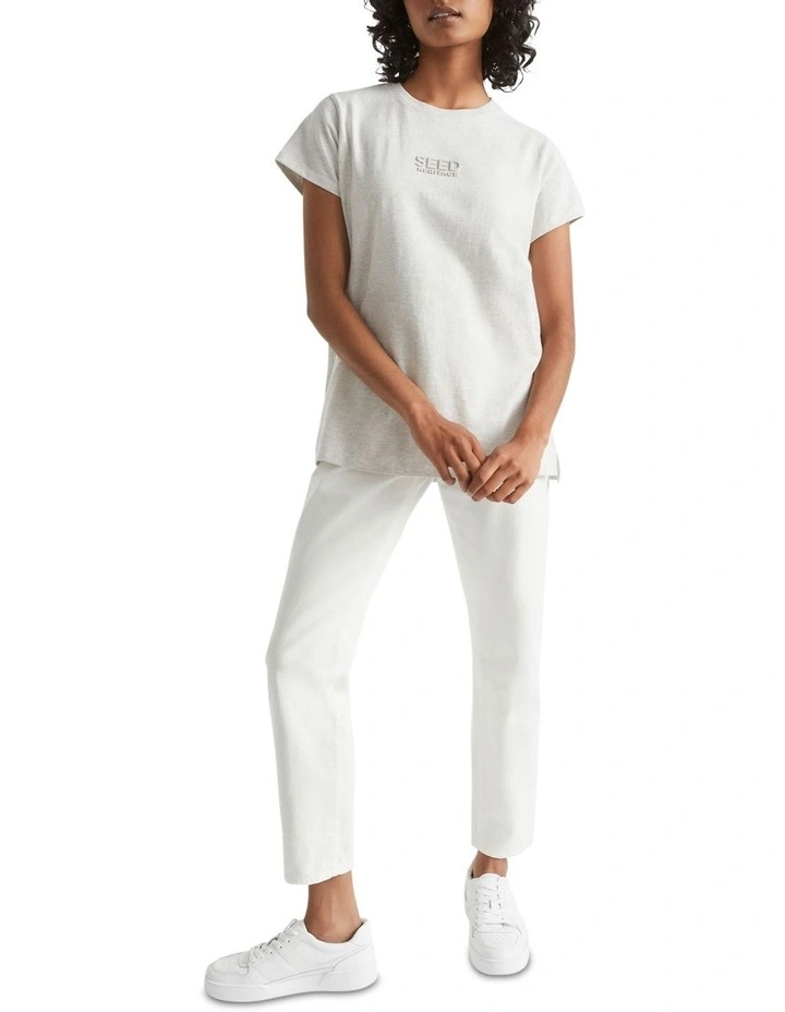 Heritage Logo Tee In Grey 4 Heritage Logo Tee In Grey - Image 2