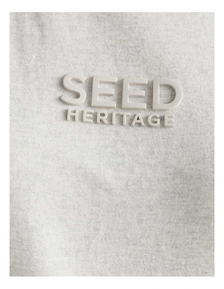 Heritage Logo Tee In Grey 5 Heritage Logo Tee In Grey - Image 3