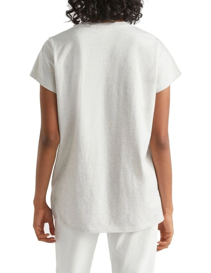 Heritage Logo Tee In Grey 6 Heritage Logo Tee In Grey - Image 4