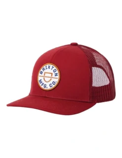 Brixton Crest X MP Mesh Cap In Red