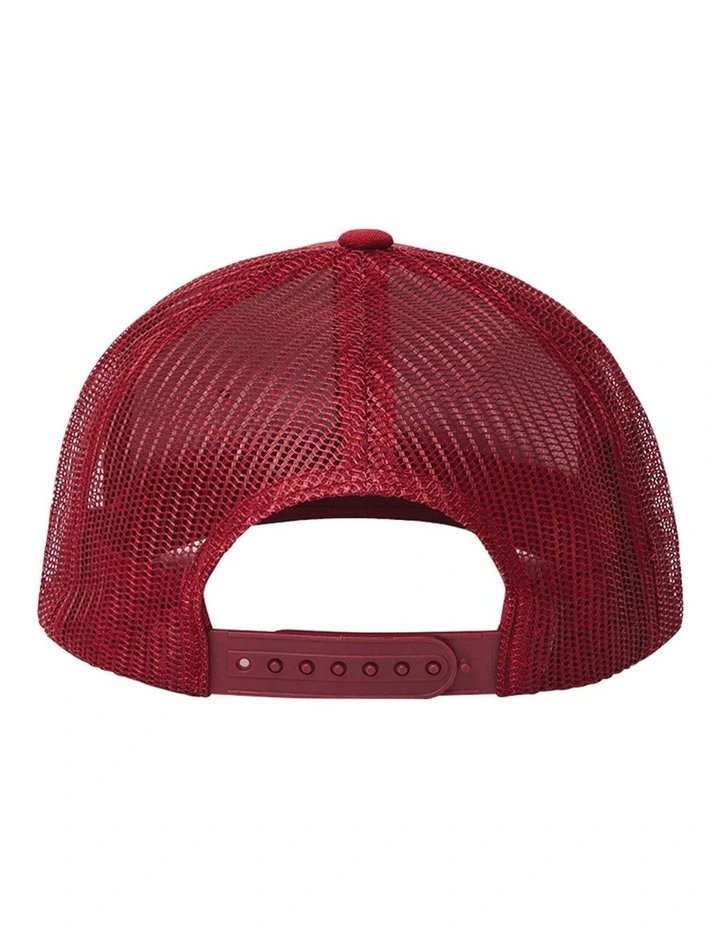 Brixton Crest X MP Mesh Cap In Red 4 Brixton Crest X MP Mesh Cap In Red - Image 2