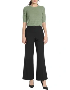 Back To Black Wide Leg Pant In Black