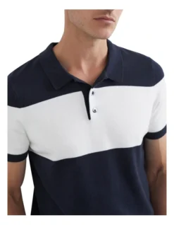 French Connection Block Stripe Knit Polo -Myer Fashion Store 984873070 4 720x928