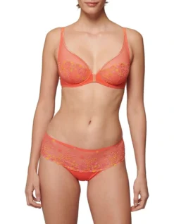 Simone Perele Delice Full Cup Plunge Bra In Orange -Myer Fashion Store 985025800 3 720x928
