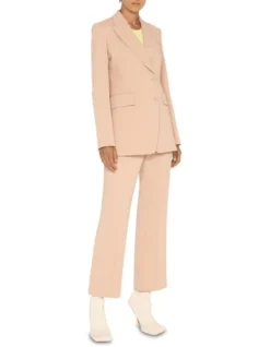 Twill Tailored Jacket In Orange