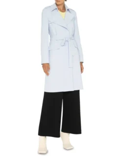 Soft Trench In Light Blue