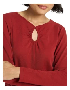 Hazel Babywool Tee In Red -Myer Fashion Store 985276360 3 720x928