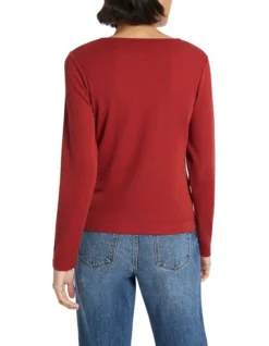 Hazel Babywool Tee In Red -Myer Fashion Store 985276360 4 720x928