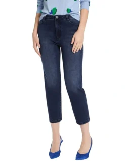 Girlfriend Crop Jean In Blue