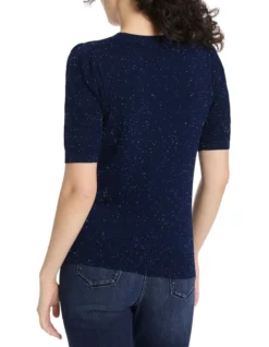 Speckled Away Knit In Navy -Myer Fashion Store 985294990 4 720x928