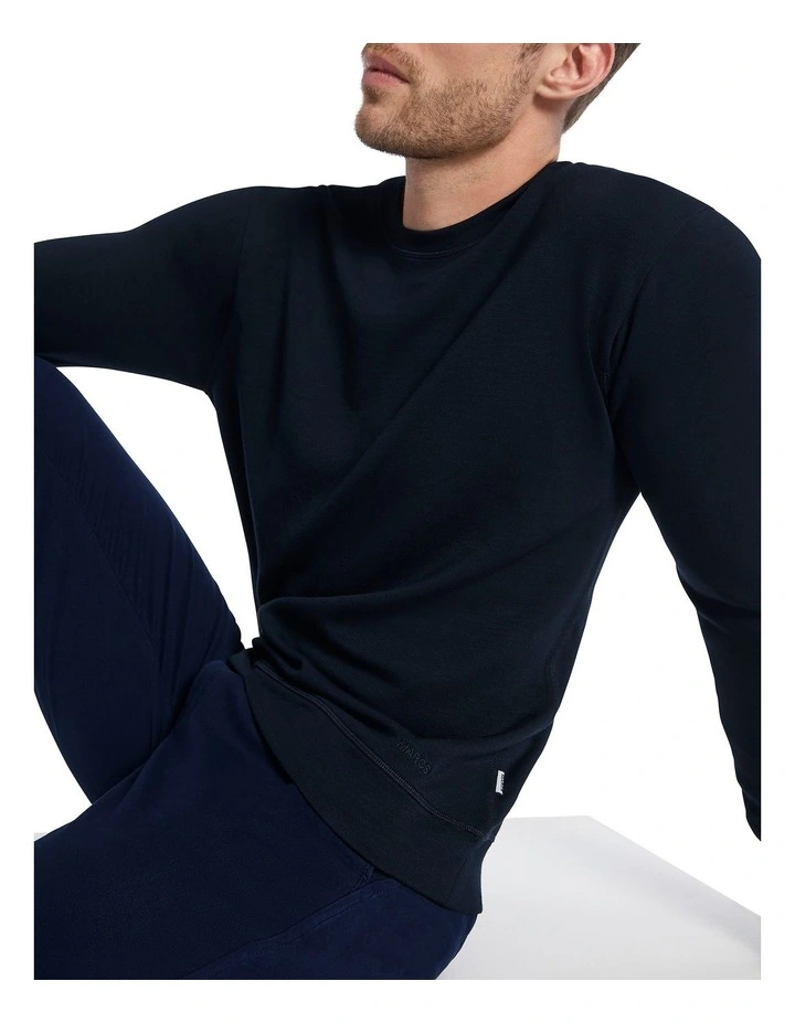 Neo Crew Neck Sweater In Navy 5 Neo Crew Neck Sweater In Navy - Image 3